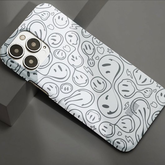 Modernes, lichtdurchlässiges Gesicht-Muster Stilwe Case-Mate iPhone Hülle