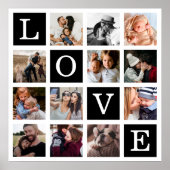 Modernes Liebe 12 Foto Collage Poster (Vorne)