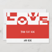 Modernes LIEBE Banner + Ihr Backgr. Ideen (Rückseite)