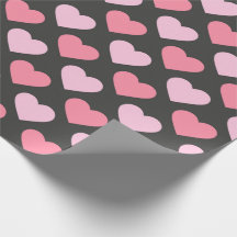 Modernes Liebe Herzmuster Papier