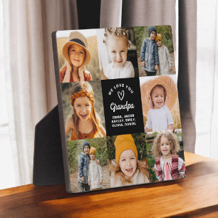 Modernes Liebe Sie Opa Collage Instagram Foto Fotoplatte
