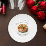 Modernes Liebe- und Pizza-Probe Pappteller<br><div class="desc">Moderne Liebe und Pizza Probe Abendessen Papier Teller. Matching-Elemente verfügbar.</div>