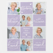 Modernes, LIEBENDES MEMORY 6 Multi-Foto-Memorial G Fleecedecke (Vorderseite)