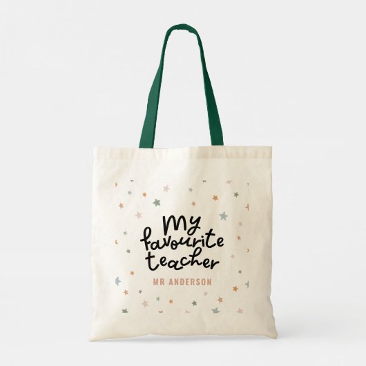 Modernes Lieblings-Lehrer-Star-Geschenk Tasche b (Rückseite)