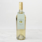 Modernes Light Green Lemon Event Wedding Limoncell Flaschenanhänger (Auf Flasche)
