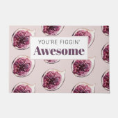 Modernes Lila Abb. Muster und Sie sind Figgin' Pha Fußmatte (Vorderseite)