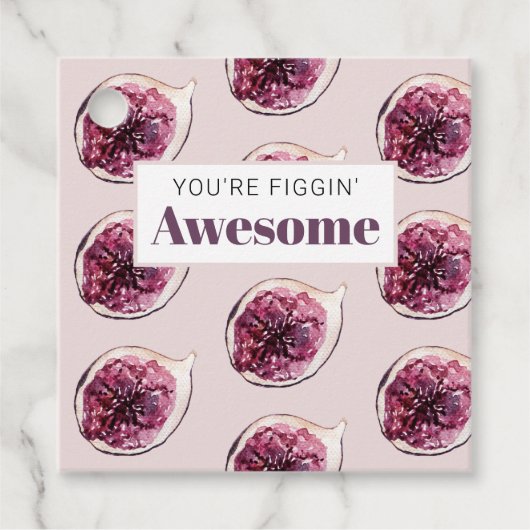 Modernes Lila Abb. Muster und Sie sind Figgin' Pha Geschenkanhänger (Vorderseite)