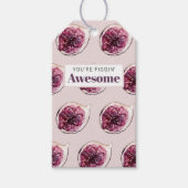 Modernes Lila Abb. Muster und Sie sind Figgin' Pha Geschenkanhänger (Vorderseite)