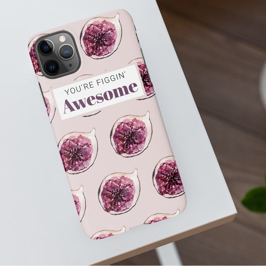 Modernes Lila Abb. Muster und Sie sind Figgin' Pha iPhone Hülle