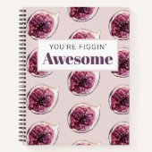 Modernes Lila Abb. Muster und Sie sind Figgin' Pha Notizblock (Vorderseite)