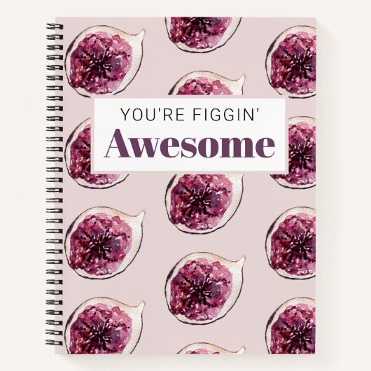 Modernes Lila Abb. Muster und Sie sind Figgin' Pha Notizblock (Vorderseite)