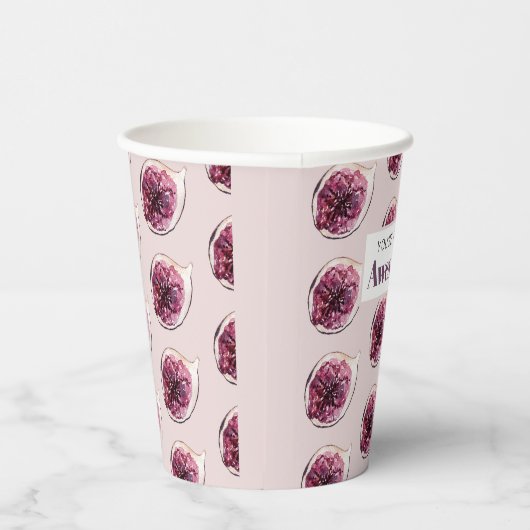 Modernes Lila Abb. Muster und Sie sind Figgin' Pha Pappbecher (Rechts)