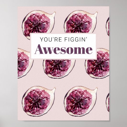 Modernes Lila Abb. Muster und Sie sind Figgin' Pha Poster (Vorne)