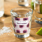 Modernes Lila Abb. Muster und Sie sind Figgin' Pha Schnapsglas