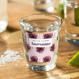Modernes Lila Abb. Muster und Sie sind Figgin' Pha Schnapsglas
