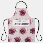 Modernes Lila Abb. Muster und Sie sind Figgin' Pha Schürze (Vorderseite)