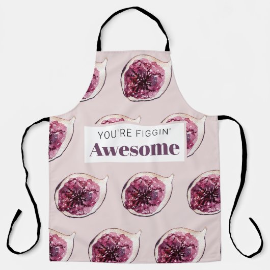 Modernes Lila Abb. Muster und Sie sind Figgin' Pha Schürze (Vorderseite)
