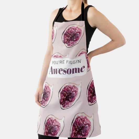 Modernes Lila Abb. Muster und Sie sind Figgin' Pha Schürze (InSitu)