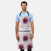 Modernes Lila Abb. Muster und Sie sind Figgin' Pha Schürze (Getragen)