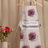 Modernes Lila Abb. Muster und Sie sind Figgin' Pha Schürze