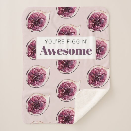 Modernes Lila Abb. Muster und Sie sind Figgin' Pha Sherpadecke (Vorderseite)