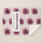 Modernes Lila Abb. Muster und Sie sind Figgin' Pha Sherpadecke (Vorderseite (Horizontal))