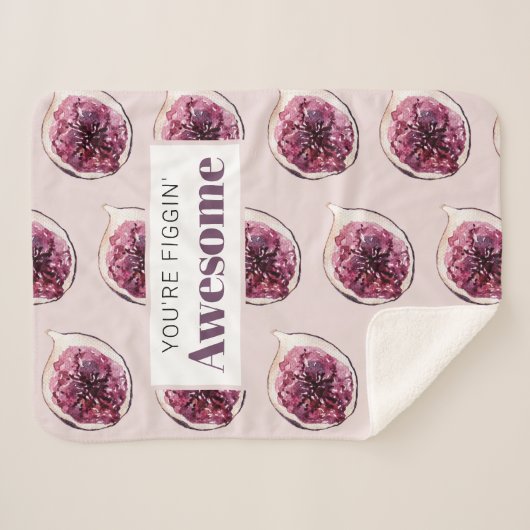 Modernes Lila Abb. Muster und Sie sind Figgin' Pha Sherpadecke (Vorderseite (Horizontal))