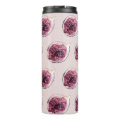 Modernes Lila Abb. Muster und Sie sind Figgin' Pha Thermosbecher (Rückseite)