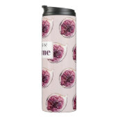 Modernes Lila Abb. Muster und Sie sind Figgin' Pha Thermosbecher (Nach rechts gedreht)