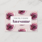 Modernes Lila Abb. Muster und Sie sind Figgin' Pha Visitenkarte (Vorderseite)