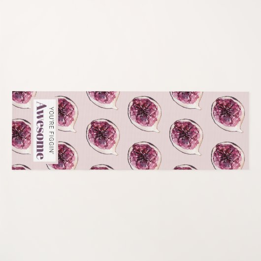 Modernes Lila Abb. Muster und Sie sind Figgin' Pha Yogamatte (Vorderseite (Horizontal))