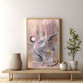 Modernes lila abstraktes Poster