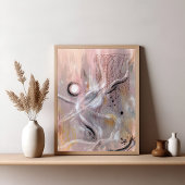 Modernes lila abstraktes Poster