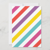 Modernes Lila Baby Sprinkle für Mädchendusche Einladung (Rückseite)