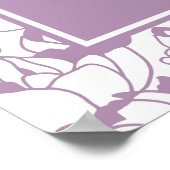 Modernes Lila Blumenbeauty Boutique Zeichen Poster (Ecke)