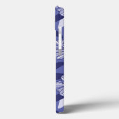 Modernes Lila Blumenmuster Case-Mate iPhone Hülle (Rückseite / Links)