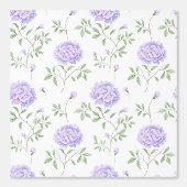 Modernes Lila Blumenmuster Tapete (Vorderseite)