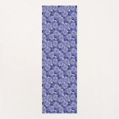 Modernes Lila Blumenmuster Yogamatte (Vorderseite)