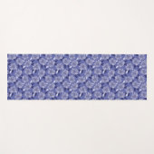 Modernes Lila Blumenmuster Yogamatte (Vorderseite (Horizontal))