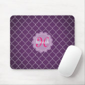 Modernes lila Bristol deckt personalisiertes Mousepad (Mit Mouse)