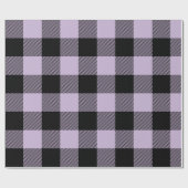 Modernes Lila Buffalo-Kariertes Osterwackelpapier Geschenkpapier (Flach)