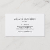 Modernes, lila Edelsteine-Gesteinsgeode Visitenkarte (Rückseite)