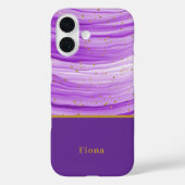 Modernes Lila Farbkonzept Case-Mate iPhone Hülle (Rückseite)