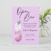 Modernes Lila Foto Save The Date (Stehend Vorderseite)