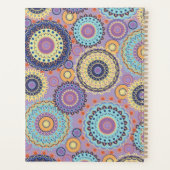 Modernes Lila geometrisches Personalisiert Planer (Rückseite)