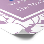 Modernes Lila Girl Salon Poster (Ecke)