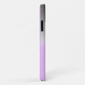 modernes lila-graues Omelat personalisiert Case-Mate iPhone Hülle (Hinten/Rechts)