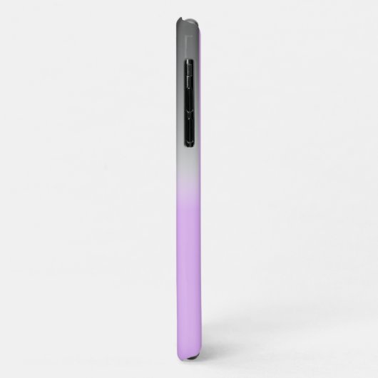 modernes lila-graues Omelat personalisiert Case-Mate iPhone Hülle (Hinten/Links)