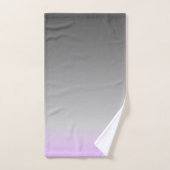 modernes lila-graues Set für Badehandtuch (Handtuch)