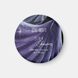 Modernes lila Hochzeitskleid Brautparty#2 Magnet